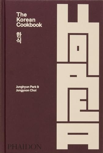 The Korean Cookbook by Junghyun Park and Jungyoon Choi with large stylized text on cover.