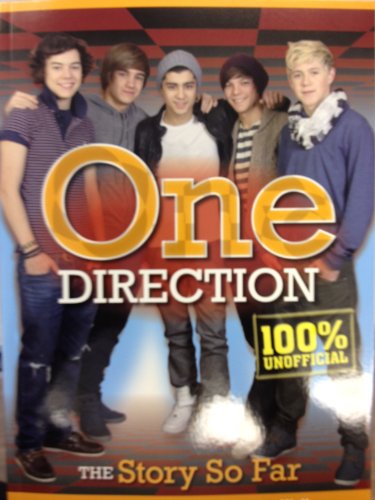 Book cover featuring the band One Direction, with large text and member photos.