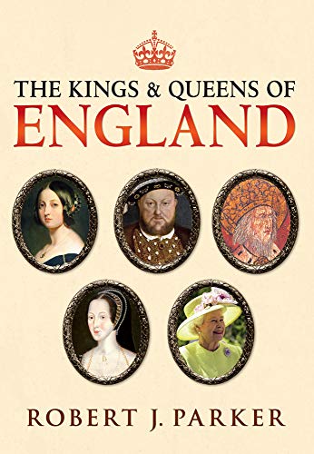 Book cover featuring five royal portraits in oval frames and the title and author.