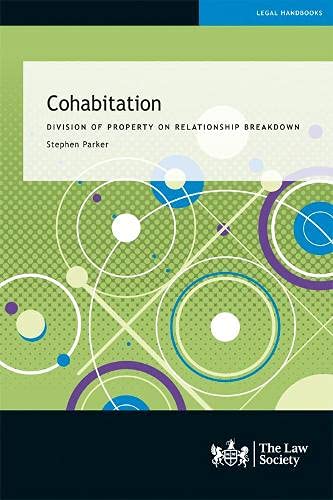 Book cover titled Cohabitation by Stephen Parker with abstract green and blue circular patterns.