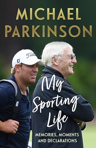 Book cover featuring Michael Parkinson and a golfer on a green course.