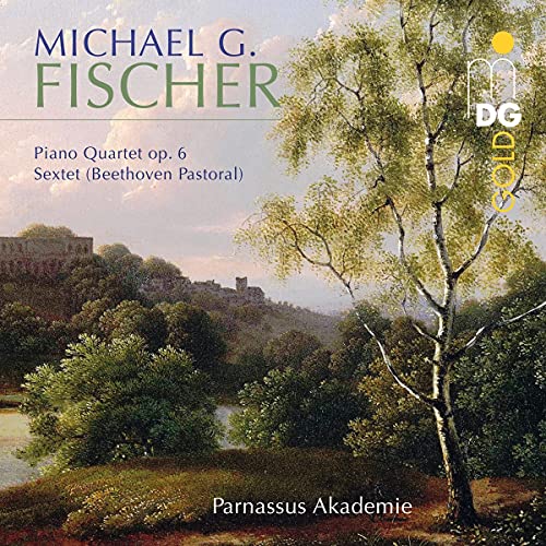 CD cover: landscape painting with trees, text “Michael G. Fischer” and “Parnassus Akademie”.