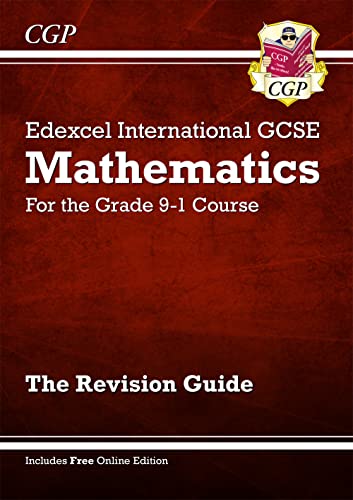 CGP Edexcel International GCSE Mathematics revision guide cover with a dark red background.