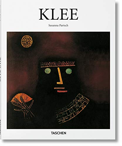 Book cover titled Klee by Susanna Partsch featuring an abstract dark portrait painting.