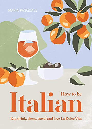 Book cover featuring a glass of orange spritz, olives, and oranges on a table.