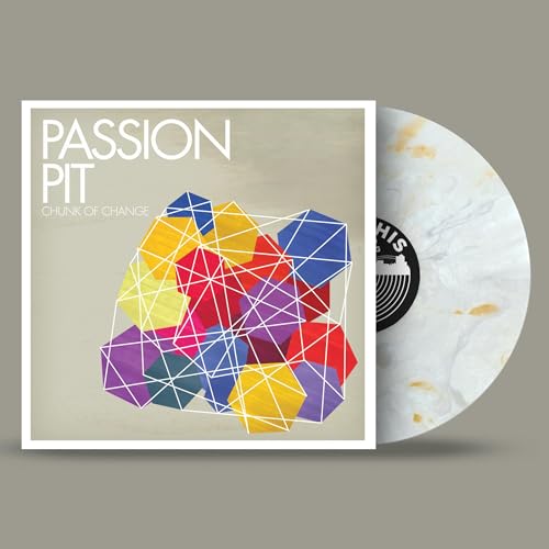 Passion Pit “Chunk of Change” vinyl record with geometric cover art.