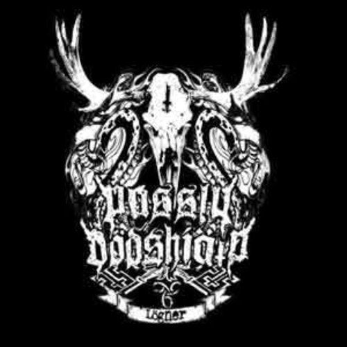 Black and white album cover with skull, antlers, and band name "Passiv Dodshjalp".
