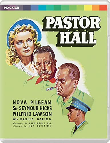 “Pastor Hall” Blu-ray cover featuring painted portraits of film’s actors.