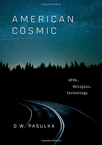 Book cover showing a road leading into a dark forest under a starry sky.