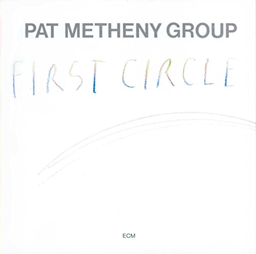 Pat Metheny Group’s “First Circle” CD cover with sketched artwork.