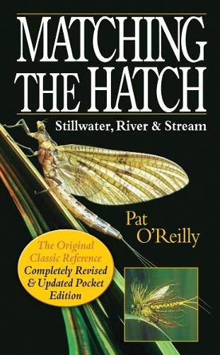 Book cover featuring a mayfly insect and title "Matching the Hatch.