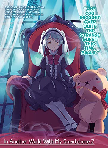 Anime-style book cover featuring a girl in a gothic dress and red chair.