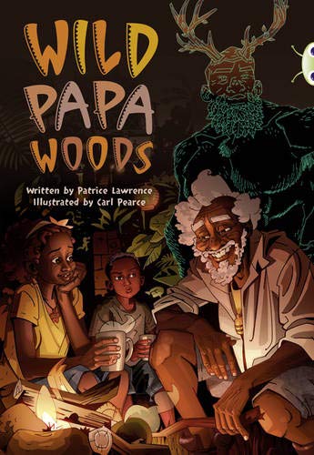 Book cover: “Wild Papa Woods” depicts children with a bearded man.
