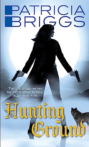 Book cover: woman with guns, wolf, and moonlit, icy background.