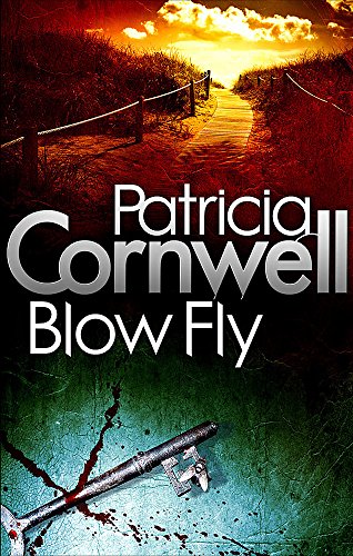 Book cover: “Blow Fly” by Patricia Cornwell, with a path and key imagery.
