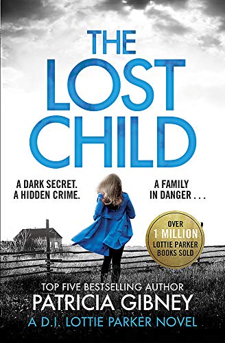 Book cover featuring a woman in a blue coat walking toward a distant house.