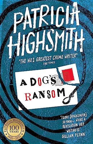 Book cover: “A Dog’s Ransom” by Patricia Highsmith, with illustrated dog leash.