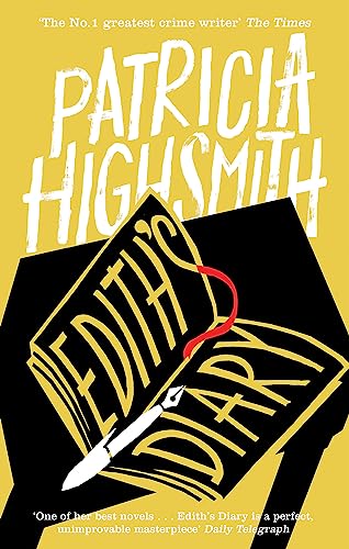 Yellow book cover with black illustration of an open diary and pen.