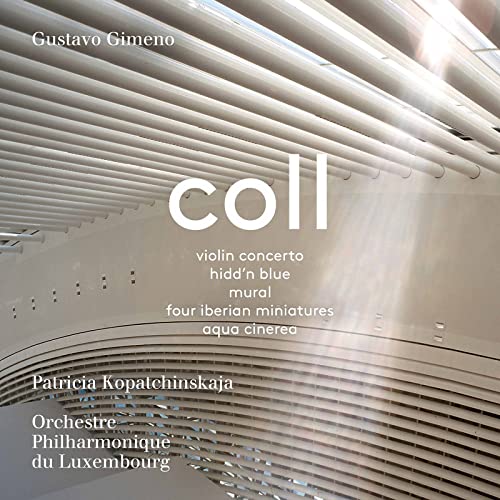 CD cover for Francisco Coll’s violin concerto with Patricia Kopatchinskaja.