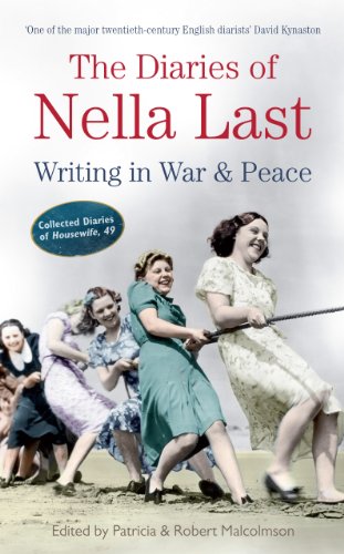 Book cover: “The Diaries of Nella Last” with a wartime image.