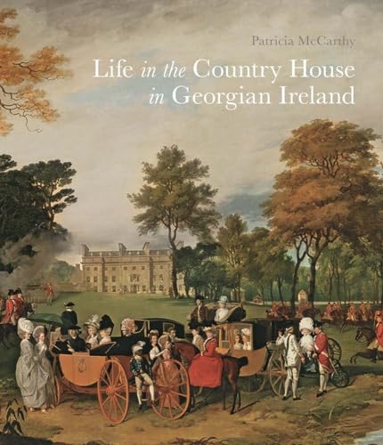 Book cover depicting a Georgian-era Irish country house and horse-drawn carriages.