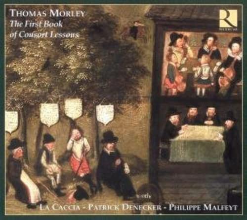 CD cover depicting a Renaissance painting of musicians and people.