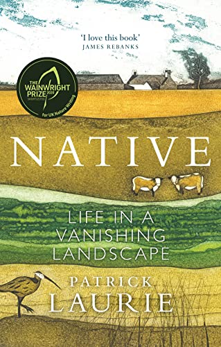 Book cover with illustration of sheep, a bird, and farm buildings in a landscape.
