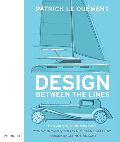 Book cover featuring a sailboat and a vintage car sketch on a blue background.