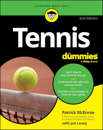 Book cover for "Tennis For Dummies," 2nd Edition, with a tennis ball.