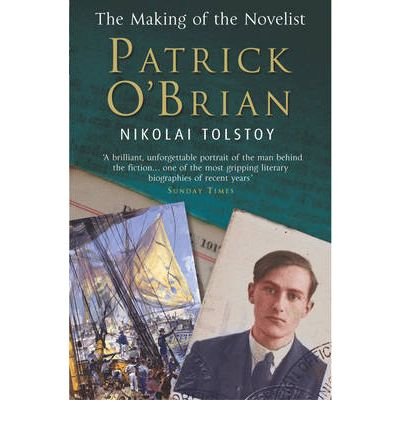Book cover: "Patrick O'Brian" with portrait and sailing ship imagery.
