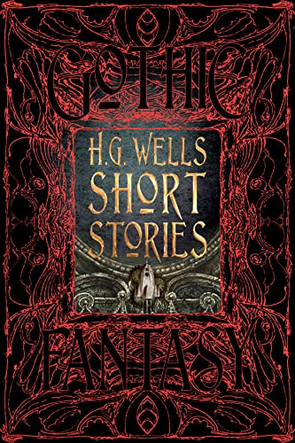Book cover for "H.G. Wells Short Stories" with ornate red frame.