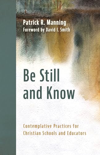 Book cover with watercolor background and title "Be Still and Know".