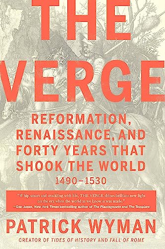 Book cover: “The Verge” with historical illustration and red text.
