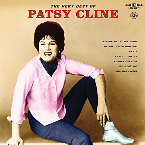 Patsy Cline album cover featuring a seated portrait of the singer.