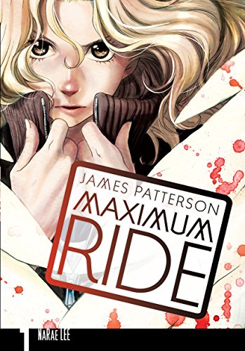 "Illustration of a blonde girl holding knives, with 'Maximum Ride' text on a graphic."