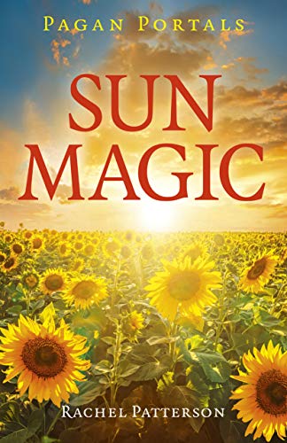 Book cover with large text "SUN MAGIC" over a sunflower field.