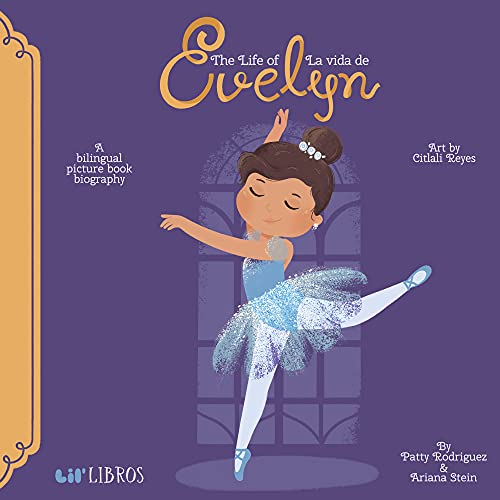 Book cover featuring a young ballerina in a blue tutu, eyes closed.