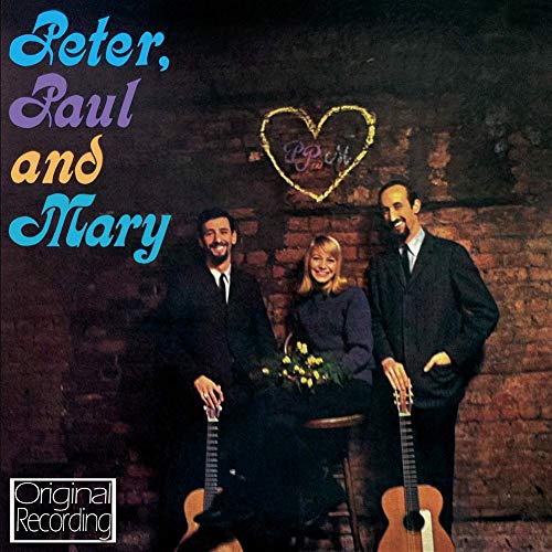 CD cover of Peter, Paul and Mary with a heart illustration.
