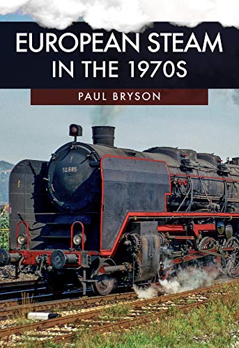 Book cover featuring a black steam locomotive in a European landscape.