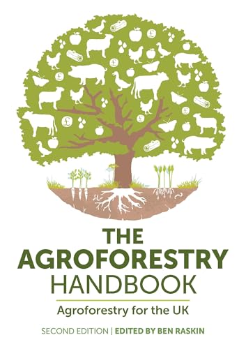 Book cover with tree illustration depicting farming and forestry elements.
