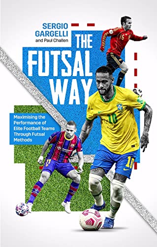 Book cover featuring soccer players in action, titled "The Futsal Way".