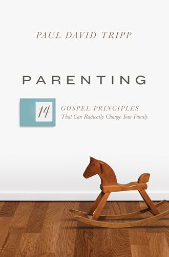 Book cover with title "Parenting" and a small wooden rocking horse.