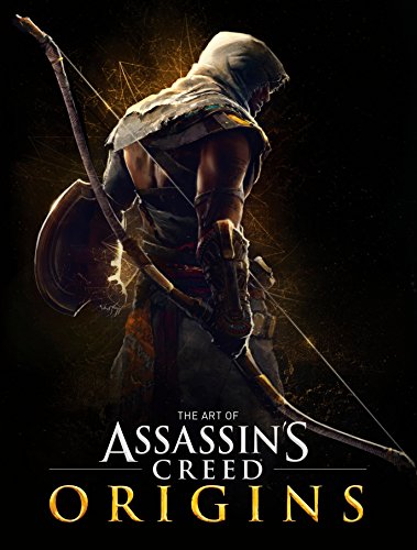 Assassin's Creed Origins art book cover featuring a hooded archer with a bow.