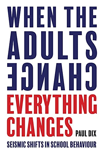 Book cover with bold red and blue text: "When the Adults Change...