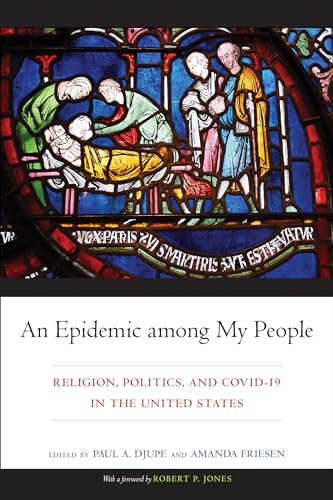 Book cover: stained glass figures above title “An Epidemic among My People.”