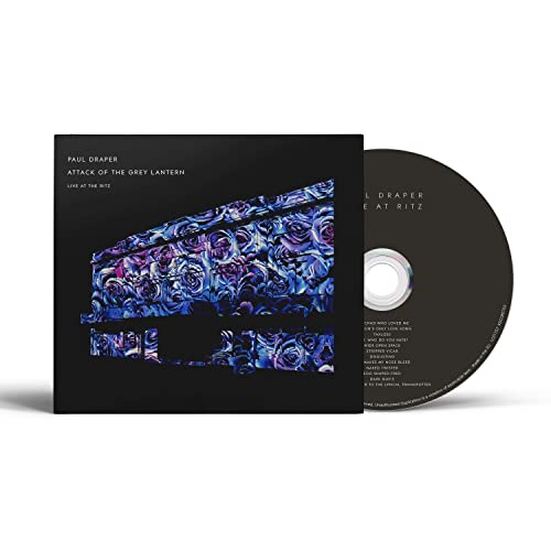 Paul Draper CD album cover and disc featuring a blue rose pattern on black.