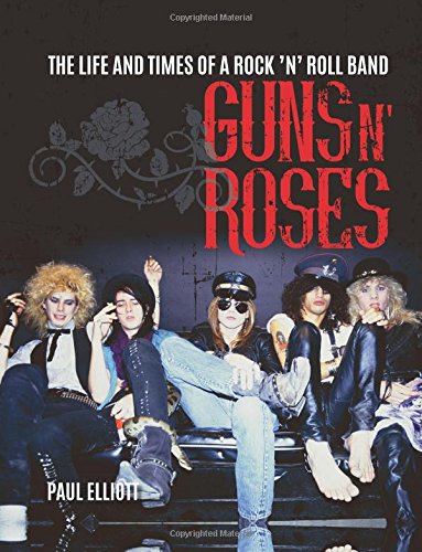Book cover featuring Guns N' Roses band members and red lettering.
