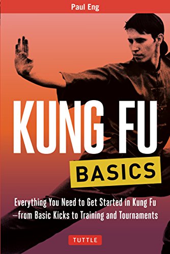 Book cover featuring a martial artist and the title "Kung Fu Basics.