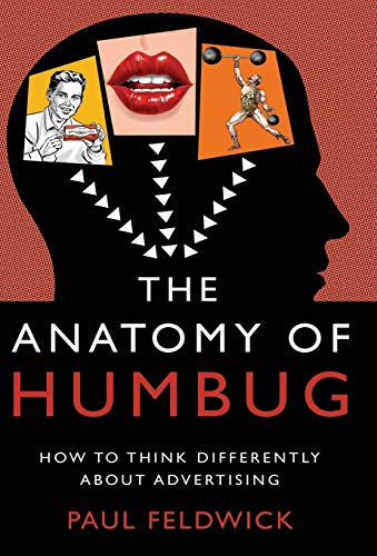 Book cover showing a silhouette of a head containing three vintage-style advertising illustrations.