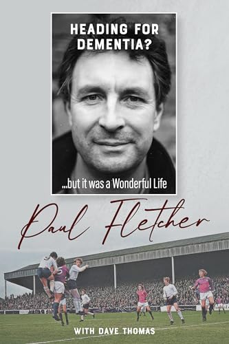 Book cover: man’s portrait with a rugby scene in the background.